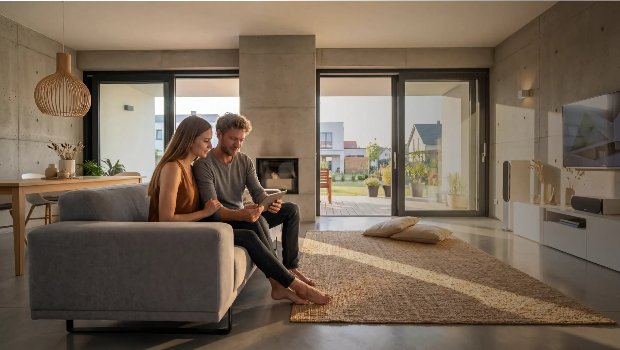 coppia casa moderna riqualificata energeticamente