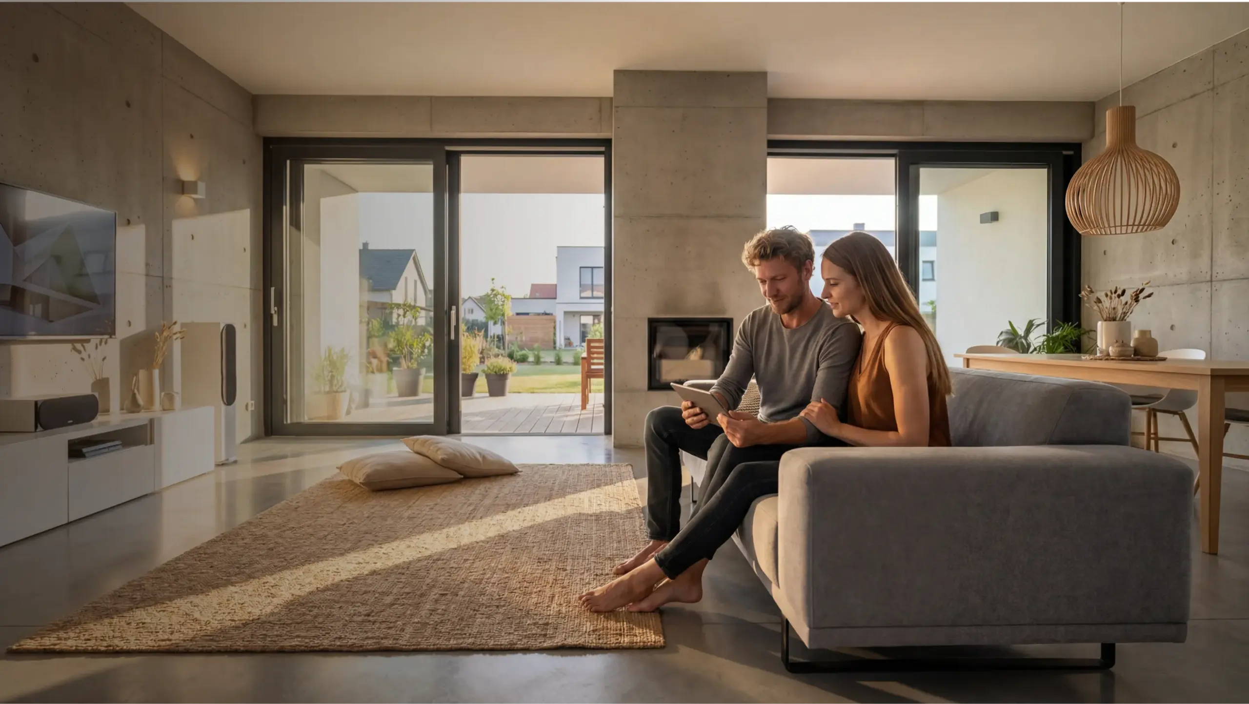 coppia casa moderna riqualificata energeticamente