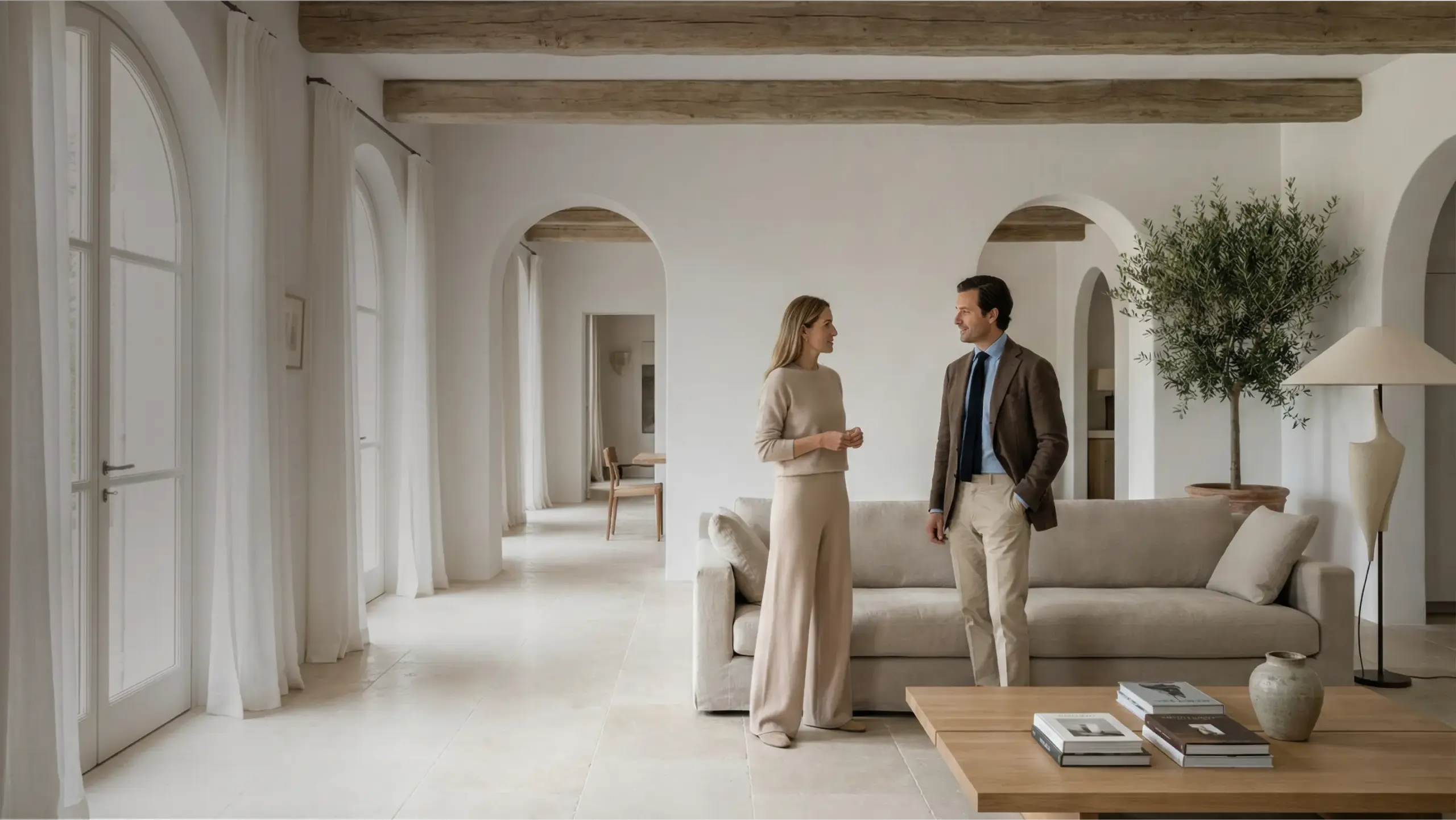 coppia uomo donna casa elegante efficientata energeticamente